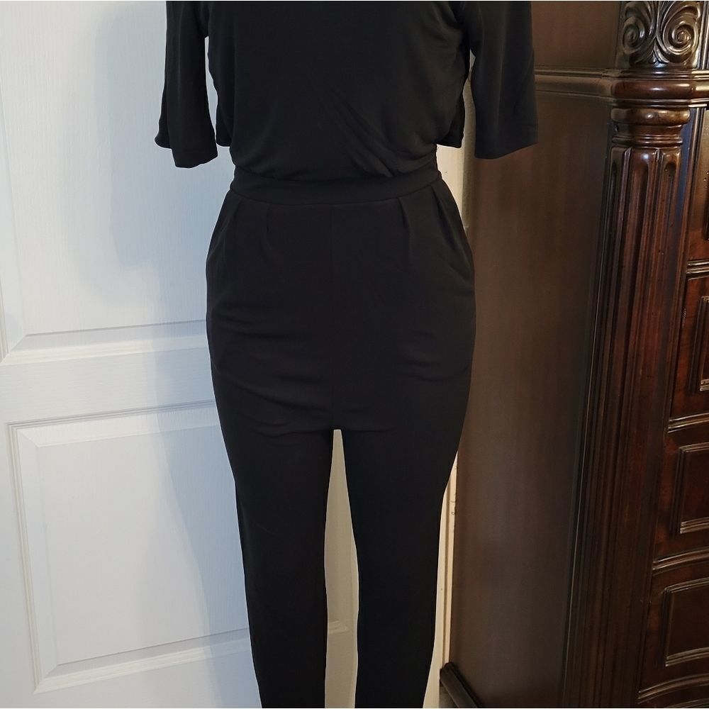 H&M 3/4 SLEEVE LENGTH OPEN BACK WOMEN"S JUMPSUIT - Picture 6 of 16
